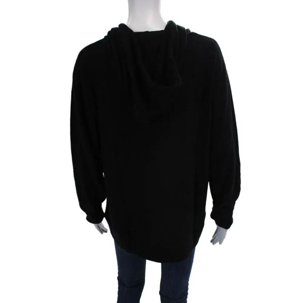 Chaser Womens Long Sleeve Full Zip Hooded Jacket Black Size M
